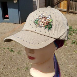 Ladies Khaki BLING Hat NEW